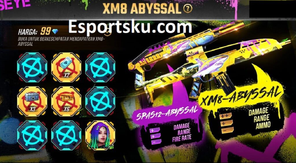 Harga Skin XM8 Abyssal Epic Free Fire (FF) – Esportsku