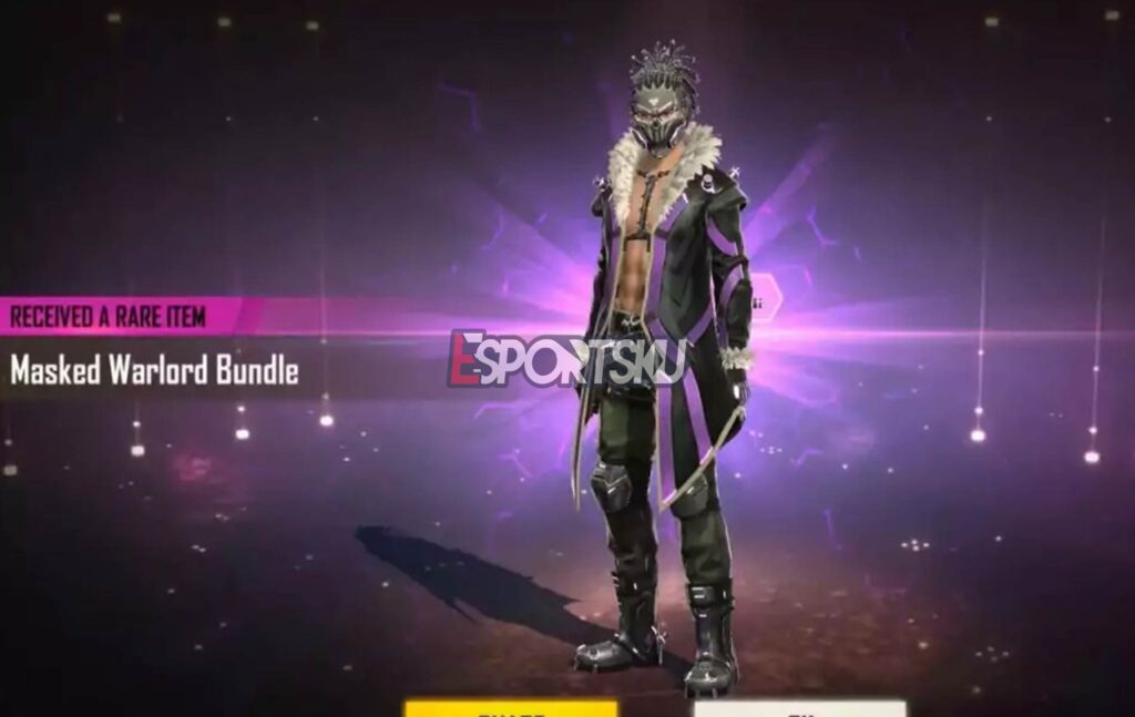 Harga Bundle Masked Warlord Mythic Free Fire (FF) – Esportsku