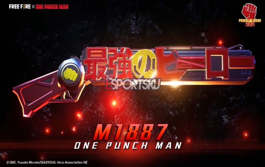Harga Skin M1887 One punch Man Epic Free Fire (FF) – Esportsku