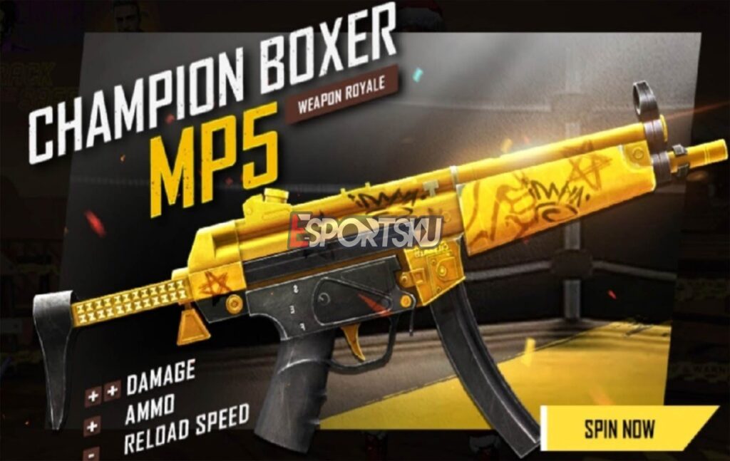 Harga Skin MP5 Champion Boxer Epic Free Fire (FF) – Esportsku