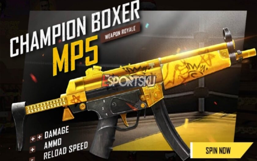 Harga Skin MP5 Champion Boxer Epic Free Fire (FF) – Esportsku