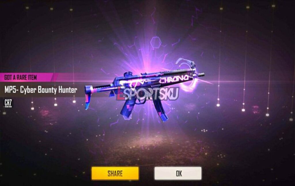 Harga Skin MP5 Cyber ​​Bounty Hunter Epic Free Fire (FF) – Esportsku