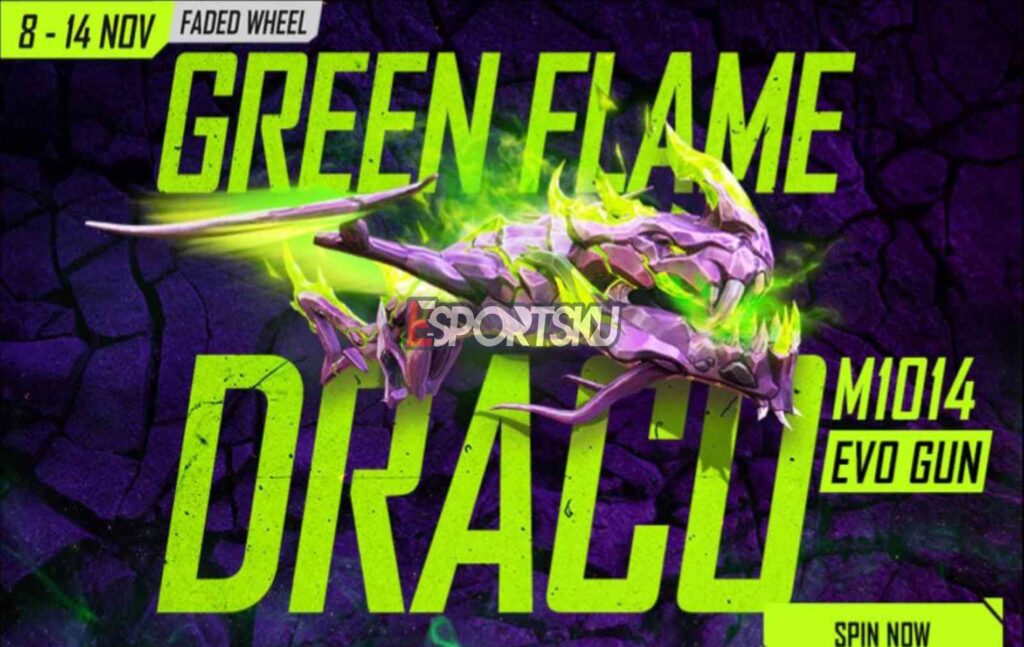 Kode Redeem FF Skin M1014 Dragon Green Flame, Ini 15 Kode Baru Free Fire – Esportsku