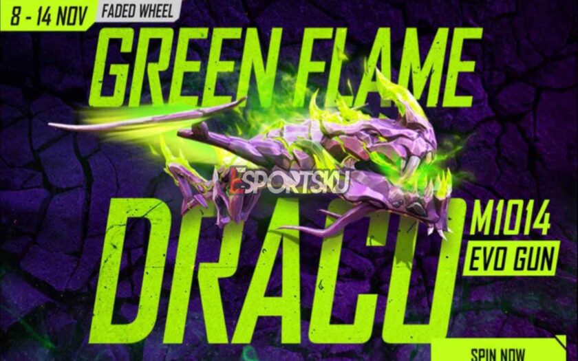 Kode Redeem FF Skin M1014 Dragon Green Flame, Ini 15 Kode Baru Free Fire – Esportsku