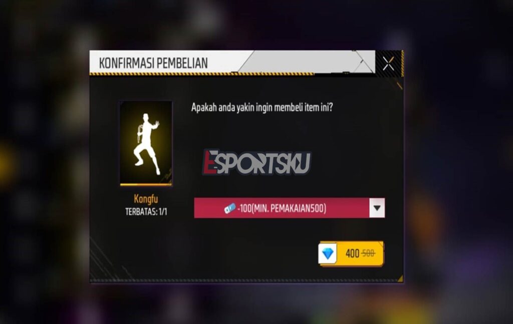 5 Cara Mendapatkan Emote Kongfu Free Fire (FF) – Esportsku