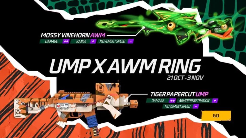 Hadiah Skin Event UMP X AWM Ring Free Fire (FF)?  – Esportsku