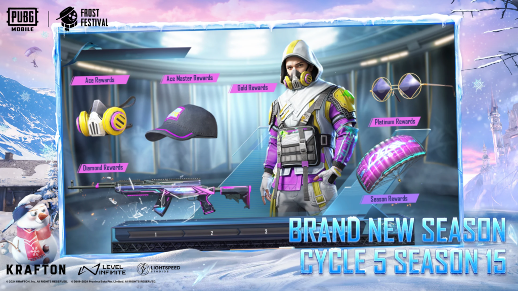 Push Rank PUBG MOBILE Season Terbaru, CYCLE 5 SEASON 15 dan Dapatkan 9 Skin Permanen Gratis – Esportsku