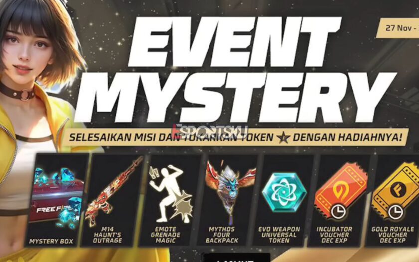 Hadiah Event Mystery November 2023 Free Fire (FF) – Esportsku