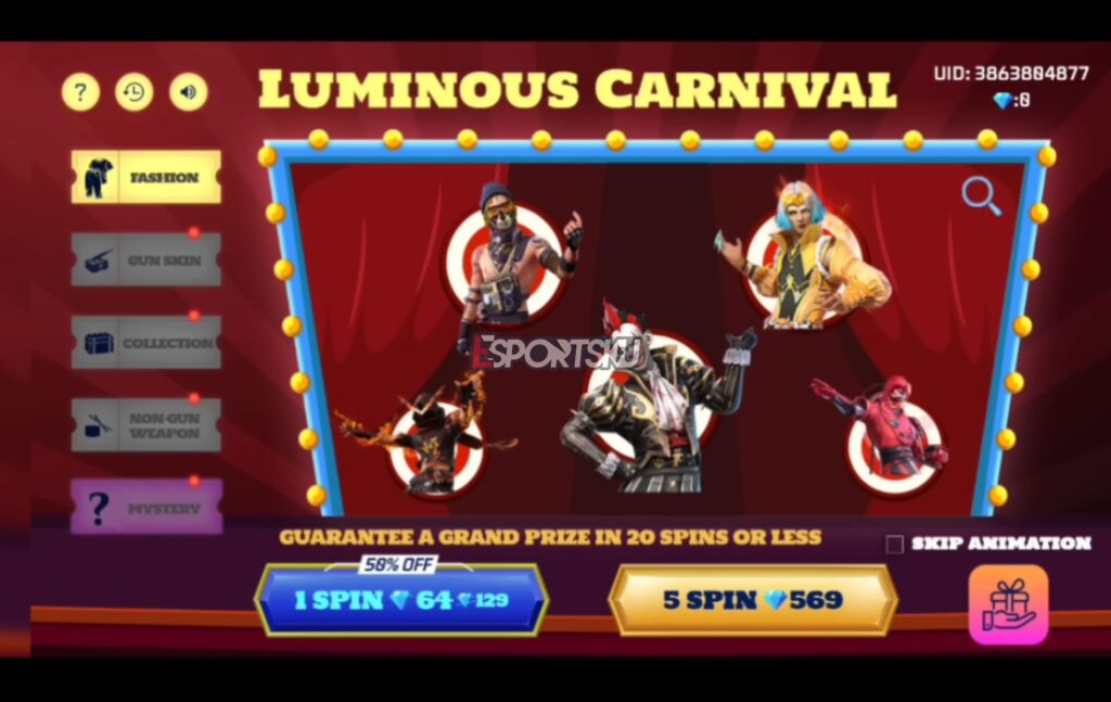 Kapan Event Luminous Carnival Rilis Di Free Fire (FF)?  – Esportsku