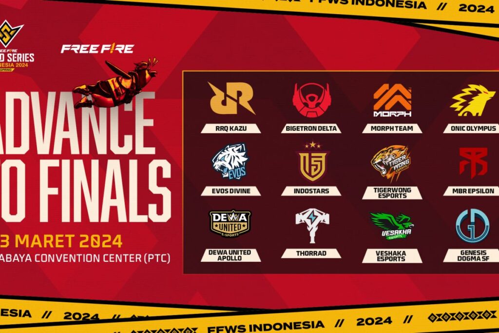 12 tim esports siap bersaing di Grand Finals FFWS ID 2024 Spring